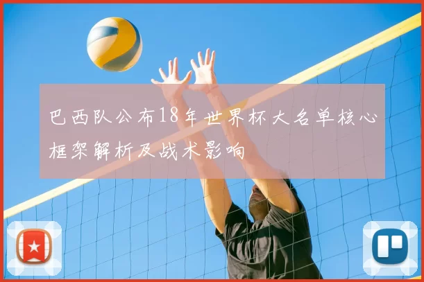 巴西队公布18年世界杯大名单核心框架解析及战术影响