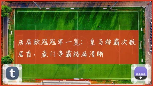 历届欧冠冠军一览：皇马称霸次数居首，豪门争霸格局清晰